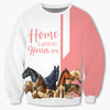 Pink Bundle Horses - Home Is Where My Horses Are - Hoodie, Sweatshirt, TShirt 