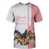 Pink Bundle Horses - Home Is Where My Horses Are - Hoodie, Sweatshirt, TShirt 