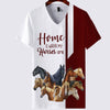 Red Bundle Horses - Home Is Where My Horses Are - Hoodie, Sweatshirt, TShirt 