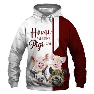 Red Pigs - Home Is Where My Pigs Are - Hoodie, Sweatshirt, TShirt 
