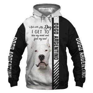 Dogo Argentino - Lose My Mind, Lose My Soul -  Hoodie, Sweatshirt, TShirt