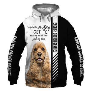English Cocker Spaniel - Lose My Mind, Lose My Soul - Hoodie, Sweatshirt, TShirt