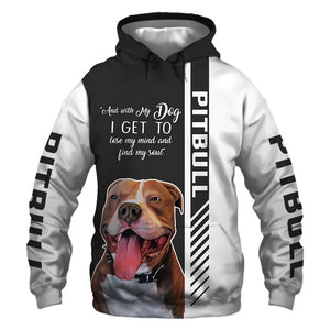 Smiling Pitbull - Lose My Mind, Lose My Soul - Hoodie, Sweatshirt, TShirt 