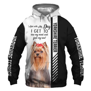 Yellow Yorkshire Terrier - Lose My Mind, Lose My Soul - Hoodie, Sweatshirt, TShirt
