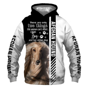 Afghan Hound - Woman Can't Resist Her Dog - Hoodie, Sweatshirt, TShirt