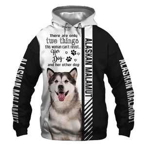 Alaskan Malamute - Woman Can't Resist Her Dog - Hoodie, Sweatshirt, TShirt