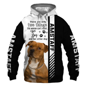 American Staffordshire - Woman Can't Resist Her Dog - Hoodie, Sweatshirt, TShirt