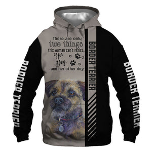 Border Terrier - Woman Can't Resist Her Dog - Hoodie, Sweatshirt, TShirt