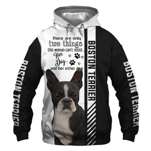 Boston Terrier - Woman Can't Resist Her Dog - Hoodie, Sweatshirt, TShirt