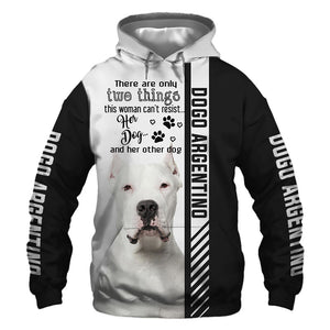Dogo Argentino - Woman Can't Resist Her Dog - Hoodie, Sweatshirt, TShirt