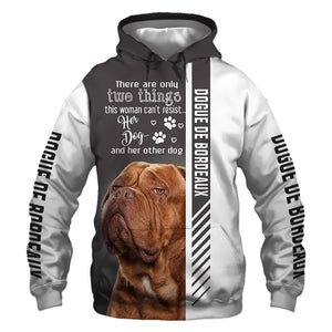 Bull Dog Frown - Woman Can't Resist Her Dog -  Hoodie, Sweatshirt, TShirt