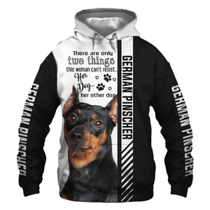 German Pinscher - Woman Can't Resist Her Dog - Hoodie, Sweatshirt, TShirt