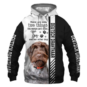 German Wirehaired Pointer - Woman Can't Resist Her Dog - Hoodie, Sweatshirt, TShirt