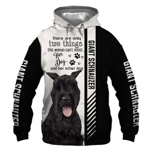 Giant Schnauzer - Woman Can't Resist Her Dog - Hoodie, Sweatshirt, TShirt