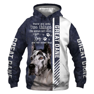 Great Dane - Woman Can't Resist Her Dog - Hoodie, Sweatshirt, TShirt 