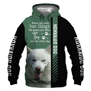 Hokkaido - Woman Can't Resist Her Dog - Hoodie, Sweatshirt, TShirt