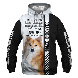 Icelandic Sheepdog - Woman Can't Resist Her Dog - Hoodie, Sweatshirt, TShirt