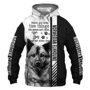 Norwegian Elkhound - Woman Can't Resist Her Dog - Hoodie, Sweatshirt, TShirt 