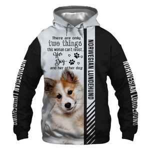 Norwegian Lundehund - Woman Can't Resist Her Dog - Hoodie, Sweatshirt, TShirt 