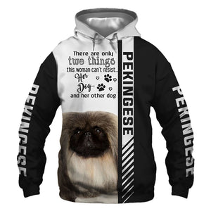Pekingese - Woman Can't Resist Her Dog - Hoodie, Sweatshirt, TShirt 