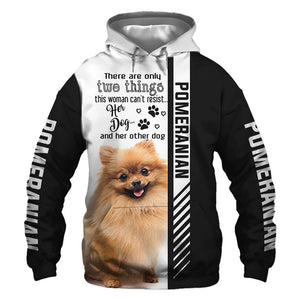 Black White Pomeranian - Woman Can't Resist Her Dog - Hoodie, Sweatshirt, TShirt 