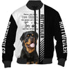 Black White Rottweiler - Woman Can't Resist Her Dog - Hoodie, Sweatshirt, TShirt 