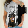 Black White Rottweiler - Woman Can't Resist Her Dog - Hoodie, Sweatshirt, TShirt 