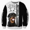 Black White Rottweiler - Woman Can't Resist Her Dog - Hoodie, Sweatshirt, TShirt 