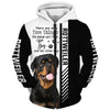 Black White Rottweiler - Woman Can't Resist Her Dog - Hoodie, Sweatshirt, TShirt 