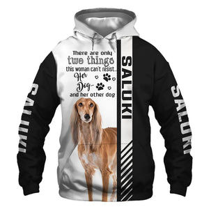 Standing Saluki - Woman Can't Resist Her Dog - Hoodie, Sweatshirt, TShirt