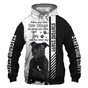 Staffordshire Bull Terrier - Woman Can't Resist Her Dog - Hoodie, Sweatshirt, TShirt 