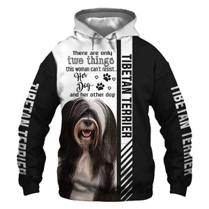 Tibetan Terrier - Woman Can't Resist Her Dog - Hoodie, Sweatshirt, TShirt