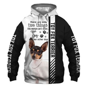 Face Toy Fox Terrier - Woman Can't Resist Her Dog - Hoodie, Sweatshirt, TShirt 
