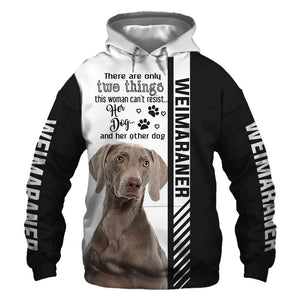 Black White Weimaraner - Woman Can't Resist Her Dog - Hoodie, Sweatshirt, TShirt 