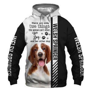 Welsh Springer Spaniel - Woman Can't Resist Her Dog - Hoodie, Sweatshirt, TShirt 
