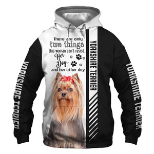 Cute Yorkshire Terrier - Woman Can't Resist Her Dog - Hoodie, Sweatshirt, TShirt