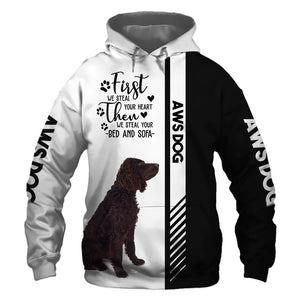 American Water Spaniel - Steal Your Heart, Steal Your Bed - Hoodie, Sweatshirt, TShirt