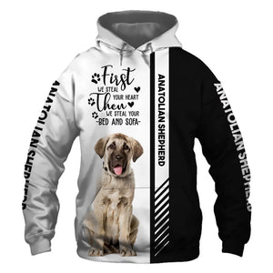 Anatolian Shepherd - 
Steal Your Heart, Steal Your Bed - Hoodie, Sweatshirt, TShirt