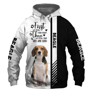 Beagle - Steal Your Heart, Steal Your Bed - Hoodie, Sweatshirt, TShirt