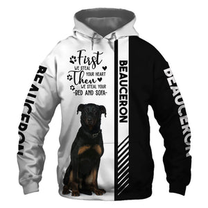 Beauceron Steal Your Heart, Steal Your Bed - Hoodie, Sweatshirt, TShirt