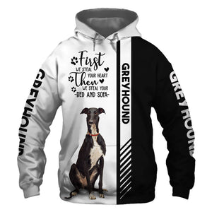 Greyhound - Steal Your Heart, Steal Your Bed - Hoodie, Sweatshirt, TShirt 