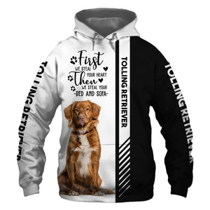 Nova Scotia Duck Tolling Retriever  - Steal Your Heart, Steal Your Bed - Hoodie, Sweatshirt, TShirt