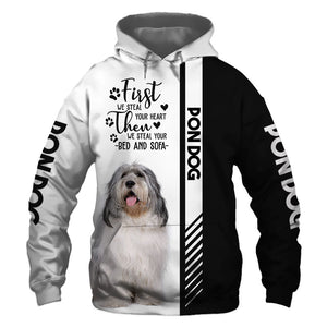 Polish Lowland Sheepdog - Steal Your Heart, Steal Your Bed - Hoodie, Sweatshirt, TShirt