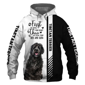 Small Tibetan Terrier - Steal Your Heart, Steal Your Bed - Hoodie, Sweatshirt, TShirt