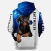 Blue Galaxy ROTTWEILER Dog Men and Women 3D Print Pullover