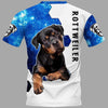 Blue Galaxy ROTTWEILER Dog Men and Women 3D Print Pullover