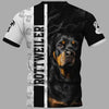 Storm ROTTWEILER Dog Men and Women 3D Shirt