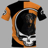 The Skull x Rottweiler Dog Men and Women 3D Full Printing