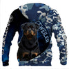 Blue Marine Army Camo Rottweiler Dog Men and Women 3D Full Printing
