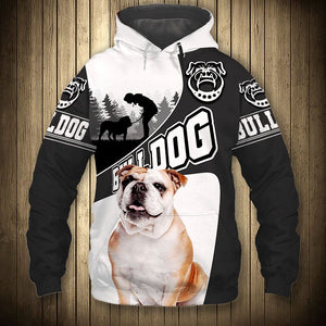 Sitting Chubby Bulldog - Hoodie, Sweatshirt, TShirt